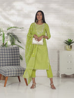 Load and play video in Gallery viewer, Pure Cotton Jaipuri Printed Kurta Set With Dupatta