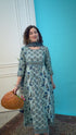Blue Pure Cambric Cotton Printed Kurta Set With Dupatta