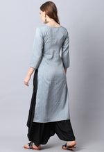 Load image into Gallery viewer, Grey Rayon Viscose Embroidered Kurti
