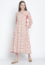Load image into Gallery viewer, Off-White  Pure Cambric Cotton  Printed Kurti