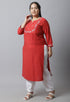 Rayon Viscous Embroidered Plus Size Kurti