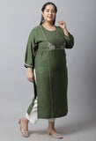 Pure Cambric Cotton Embroidered Plus Size Kurti