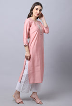 Load image into Gallery viewer, Muslin Embroidered Kurti