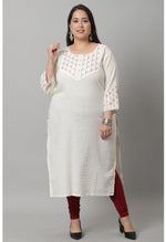 Load image into Gallery viewer, Pure Cambric Cotton Embroidered Kurti