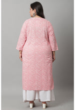 Load image into Gallery viewer, Pure Cambric Cotton Jaipuri Printed &amp; Embroidered Kurti
