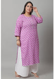 Pure Cambric Cotton Jaipuri Printed Kurti