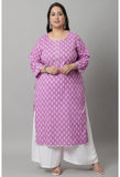 Pure Cambric Cotton Jaipuri Printed Kurti