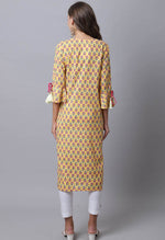 Load image into Gallery viewer, Pure Cambric Cotton Jaipuri Printed &amp; Embroidered Kurti
