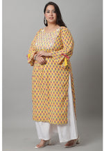 Load image into Gallery viewer, Pure Cambric Cotton Jaipuri Printed &amp; Embroidered Kurti