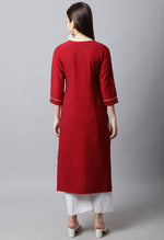 Load image into Gallery viewer, Pure Cambric Cotton Embroidered Kurti
