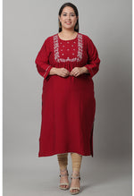 Load image into Gallery viewer, Pure Cambric Cotton Embroidered Kurti
