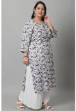 Pure Cambric Cotton Jaipuri Printed Kurti