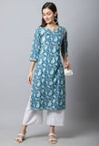 Pure Cambric Cotton Jaipuri Printed Kurti