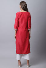 Load image into Gallery viewer, Cotton Silk Heavy Embroidery Kurti