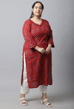 Pure Cambric Cotton Jaipuri Printed Plus Size Kurti