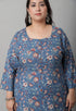Pure Cambric Cotton Kalamkari Floral Print Kurti