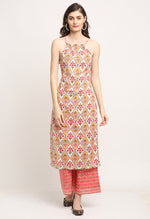 Load image into Gallery viewer, Multicolor Pure Cambric Cotton Printed Kurta Set With Dupatta