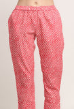 Pink Pure Cambric Cotton Floral Printed Kurta Set With Dupatta