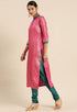 Magenta Silk Blend Jaccquard Woven Salwar Suit Material