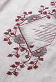 Light Grey Pure Cambric Cotton Embroidered Kurti