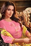 Pink Modal Silk Plain Salwar Suit Material
