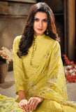 Yellow Modal Silk Solid Salwar Suit Material