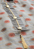 Grey Heavy Silk Banarasi Weaving Work Unstitched Salwar Suit Material