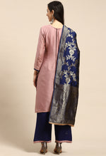 Load image into Gallery viewer, Pink Pure Cotton Embroidered Semi-Stitched Salwar Suit Material