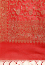 Load image into Gallery viewer, Taupe Chanderi Silk Embroidered Semi-Stitched Salwar Suit Material