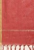 Peach Chanderi Silk Embroidered Unstitched Salwar Suit Material