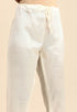 White chanderi silk Embroidered Unstitched Salwar Suit Material