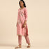 Mauve Pink Glass Cotton Embroidered Salwar Suit Material