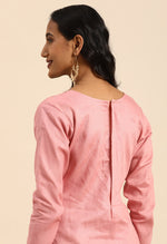 Load image into Gallery viewer, Mauve Pink Glass Cotton Embroidered Unstitched Salwar Suit Material
