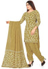 Green Pure Jaipuri Cambric Cotton Printed Unstitched Salwar Suit Material