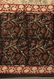 Black Pure Jaipuri Cambric Cotton Printed Unstitched Salwar Suit Material