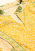 Beige And Yellow Pure Cambric Cotton Printed Unstitched Salwar Suit Material - Rajnandini