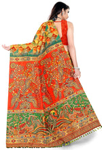 Load image into Gallery viewer, Multicolor Cotton Silk Printed Traditional Saree