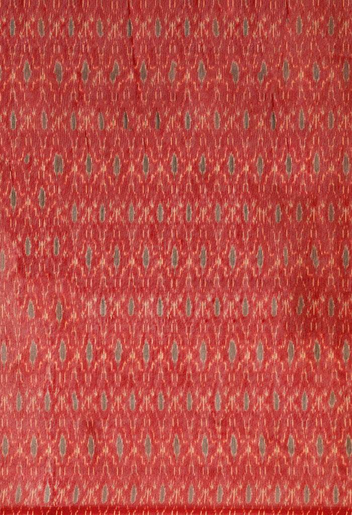 Grey Cotton Silk Kalamkari Printed Traditional Saree