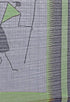 Green Linen Cotton Printed Traditional Saree