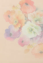 Load image into Gallery viewer, Peach Organza Digital Floral Printed Traditional  Saree