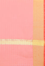 Load image into Gallery viewer, Peach Pure Cotton Zari Border Work Traditional Saree