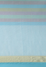 Load image into Gallery viewer, Sky Blue kota Doria Cotton With Multicolored Striped Printed Traditional Saree
