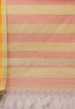Load image into Gallery viewer, Orange &amp; Yellow kota Doria Cotton Printed Traditional Saree