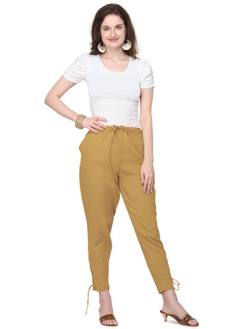 Slub Cotton Regular Fit Trouser Pant