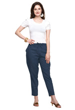 Load image into Gallery viewer, Slub Cotton Regular Fit Trouser Pant