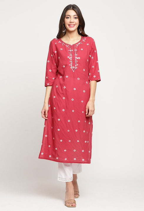 Rajnandini Pure Cotton Kurta Set With Dupatta