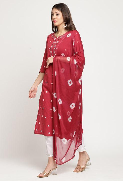 Rajnandini Pure Cotton Kurta Set With Dupatta