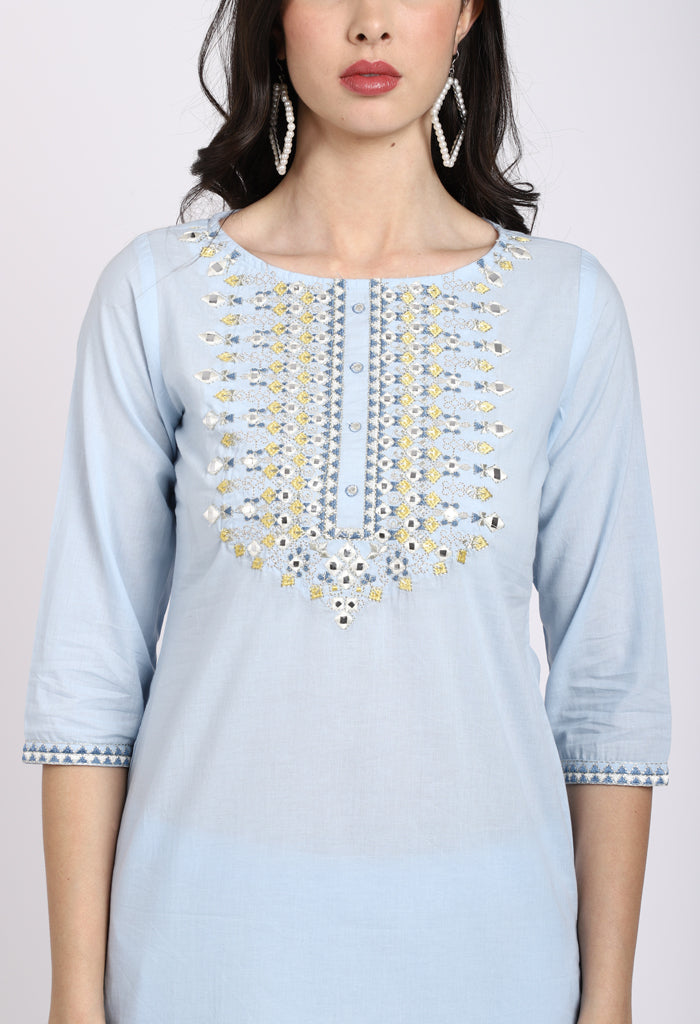 Rajnandini Pure Cotton Kurta Set With Dupatta