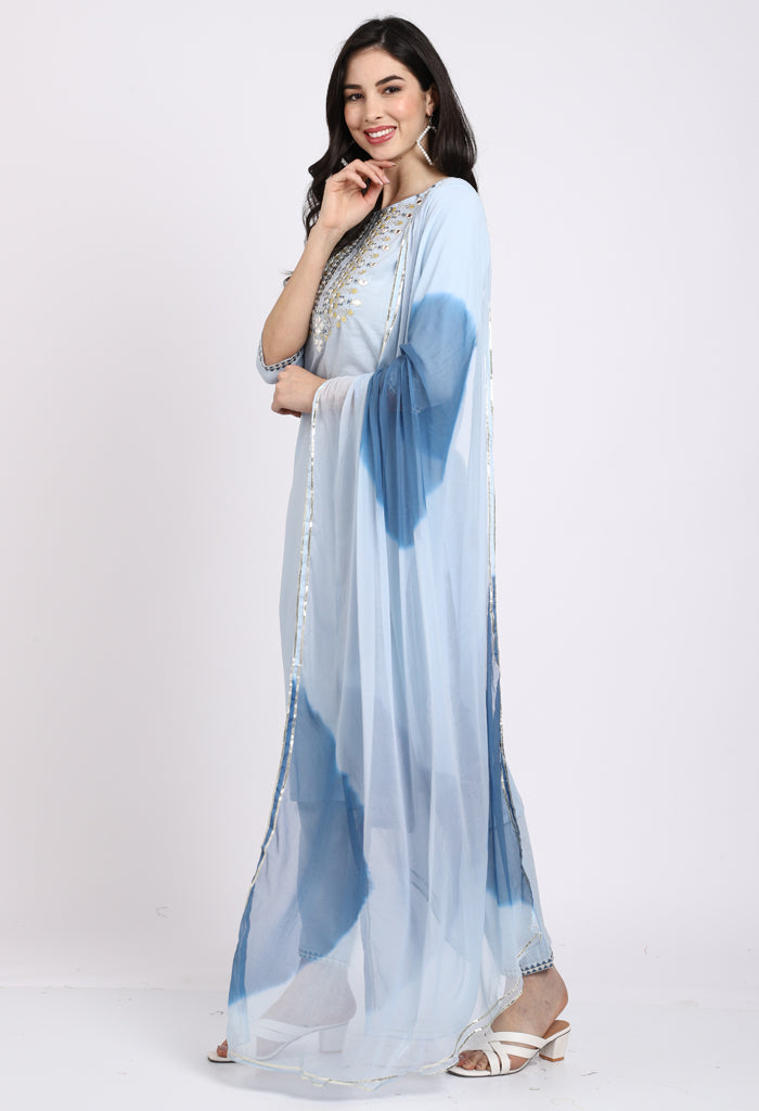 Rajnandini Pure Cotton Kurta Set With Dupatta