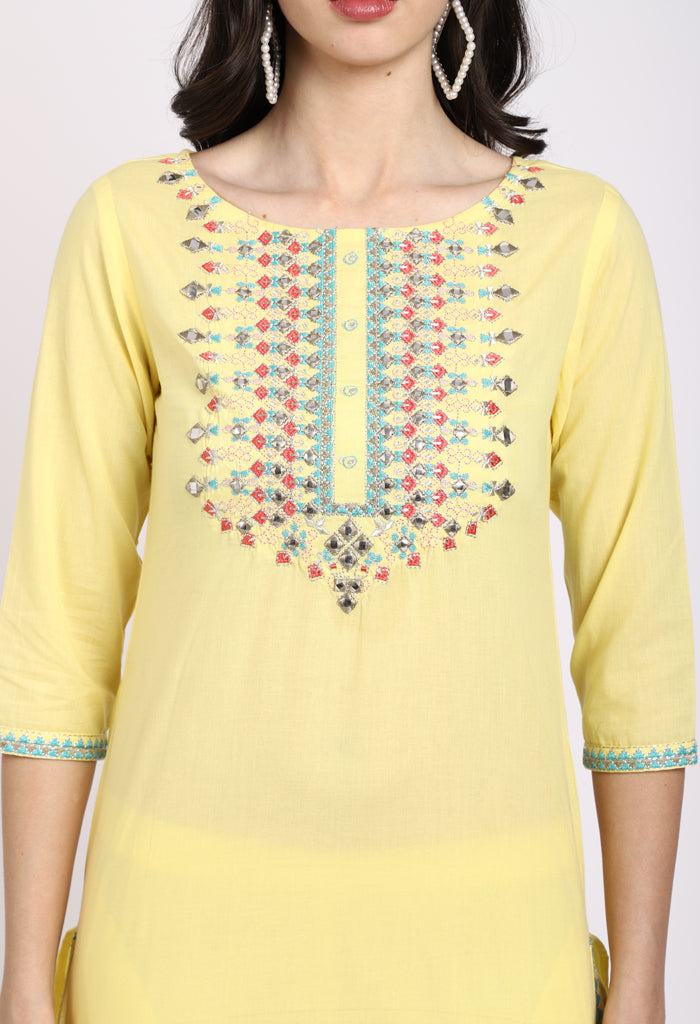Rajnandini Pure Cotton Kurta Set With Dupatta